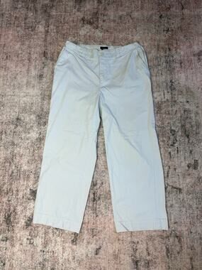 Gap Pants Womens 6 Wide Leg Chino Crop Casual City Work Light Blue Spring